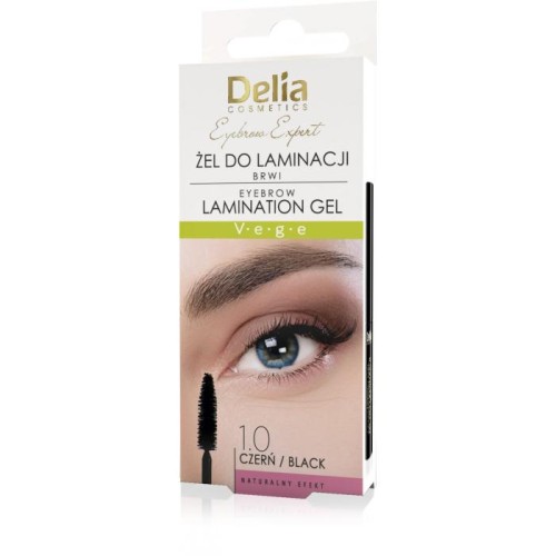 DELIA Eyebrow Expert Żel do laminacji brwi 1.0 Czerń 4 ml