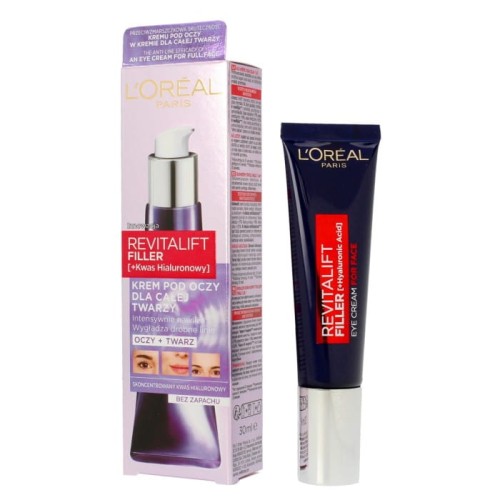 LOREAL Revitalift Filler Krem pod oczy i dla całej twarzy 30 ml