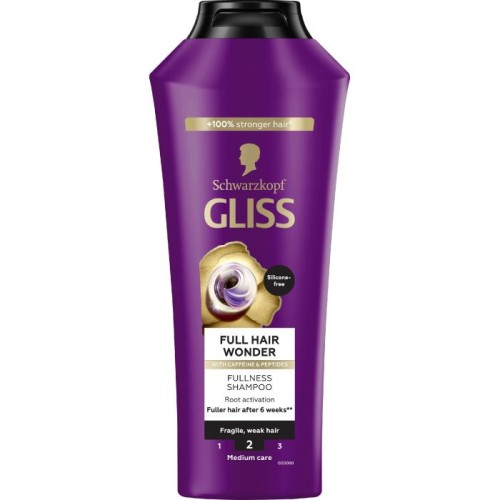 SCHWARZKOPF Gliss Full Hair Wonder Szampon do włosów 400 ml