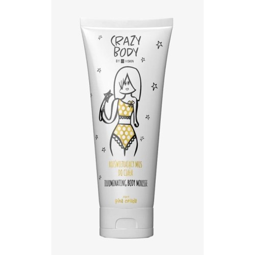 HISKIN Crazy Body Mus rozświetlający do ciała - PINA COLADA 250 ml