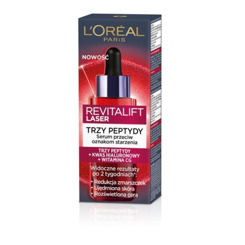 LOREAL Paris Revitalift Laser Serum przeciwzmarszczkowe z trzema peptydami 30 ml