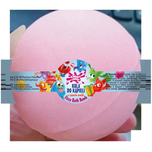 CHLAPU CHLAP Bath Bomb Kula musująca do kąpieli o zapachu wanilii 180 g