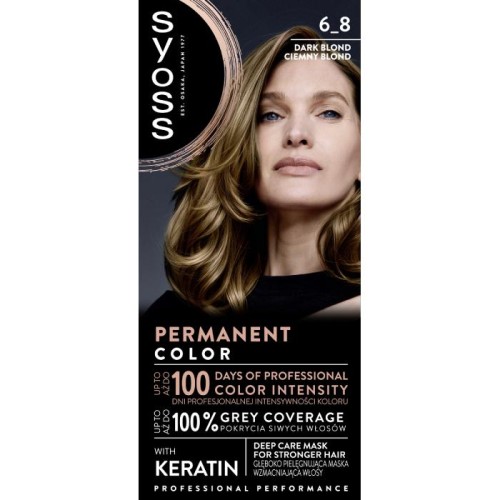SYOSS Permanent Color Farba do włosów 6_8 Ciemny Blond