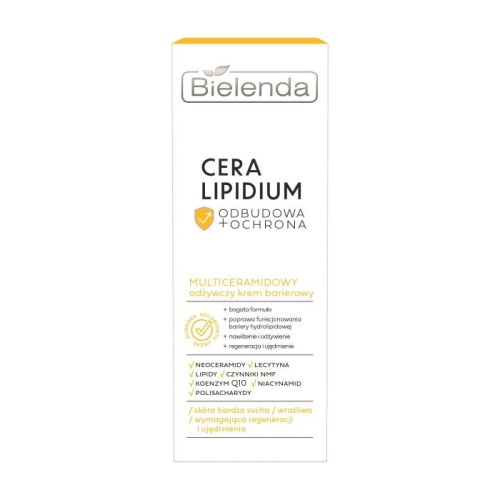 BIELENDA Cera Lipidium Odbudowa + Ochrona Multiceramidowy odżywczy krem barierowy 50 ml