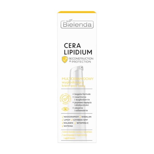 BIELENDA Cera Lipidium Odbudowa + Ochrona Multiceramidowy wygładzający krem pod oczy 15 ml