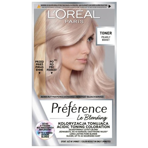 LOREAL Preference Le Blonding Toner koloryzujący do włosów blond - Pearly Boost 1op.