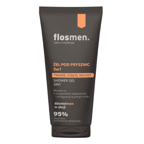 FLOSMEN Żel pod prysznic 3w1 225 ml