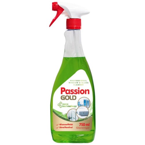 PASSION GOLD Płyn do mycia szyb z octem spirytusowym Zielony 750 ml
