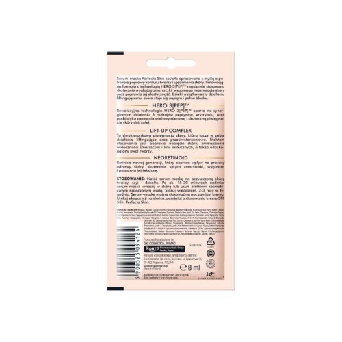 PERFECTA SKIN Małgorzata Kożuchowska Liftingująca maska - serum przeciwzmarszczkowa 8 ml