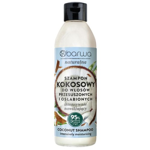 BARWA Naturalna Szampon intensywnie nawilżający do włosów Kokosowy 300 ml