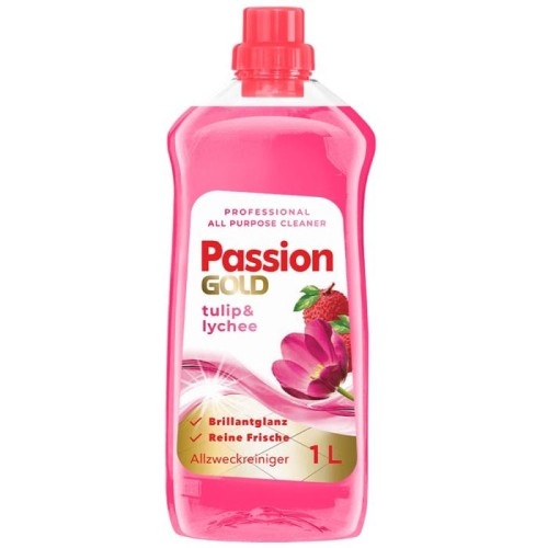 PASSION GOLD Uniwersalny płyn do mycia podłóg Tulipan i Liczi 1 L