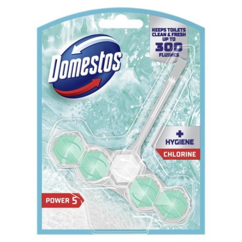 DOMESTOS Power 5 Chlorine Kostka do WC wybielająca 1 x 50 g