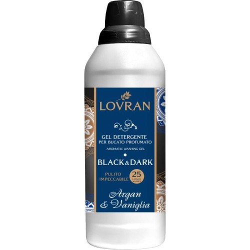 LOVRAN Żel do prania tkanin ciemnych i czarnych Argan i Waniglia 1000 ml