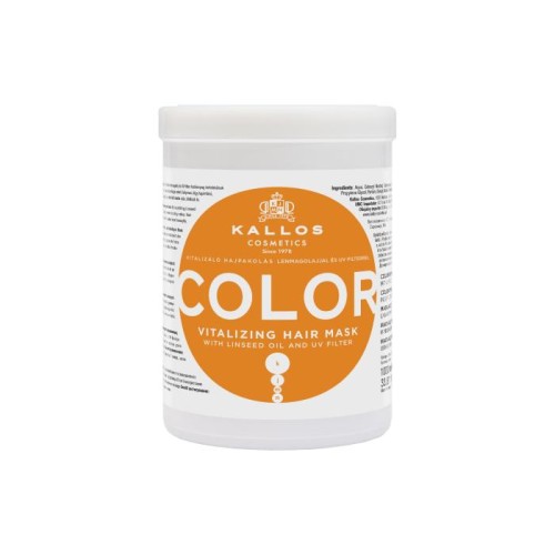 KALLOS Maska d/włosów 1000ml Color witalizująca&amp;