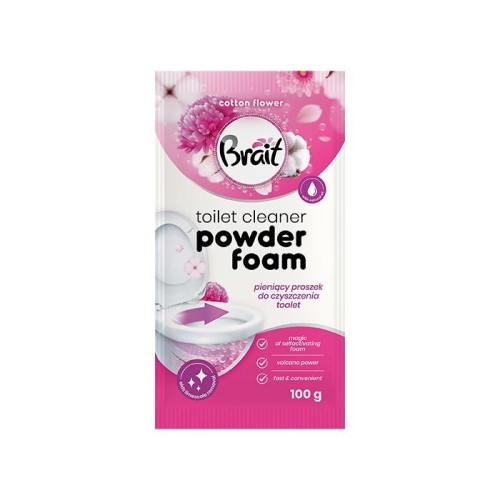 BRAIT Wulkan Pieniący proszek do czyszczenia toalet Cotton Flower 100 g