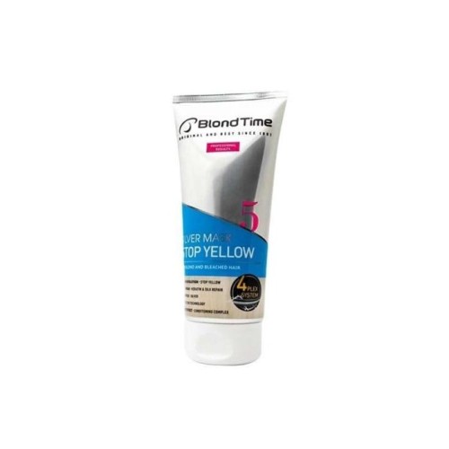 BLOND TIME 5 Silver Max Rozjaśniająca Maska Przeciw Efektowi Żółknięcia 200 ml