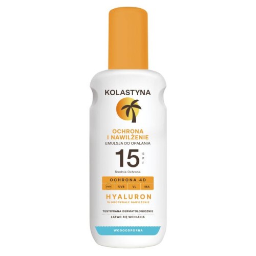 KOLASTYNA Ochrona i nawilżenie Emulsja do opalania w sprayu SPF15+ 200 ml