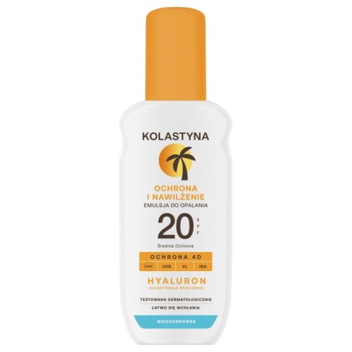 KOLASTYNA Ochrona i nawilżenie Emulsja do opalania w sprayu SPF20 150 ml
