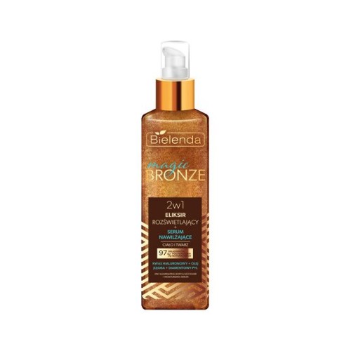 BIELENDA Magic Bronze Eliksir rozświetlający + Serum nawilżające 2w1 do twarzy i ciała 150 ml