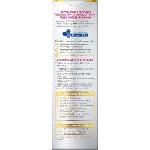 NIVEA Luminous Krem przeciw przebarwieniom na dzień SPF 50