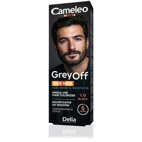 DELIA Cameleo Men Krem koloryzujący do włosów 1.0 Black 2x15ml