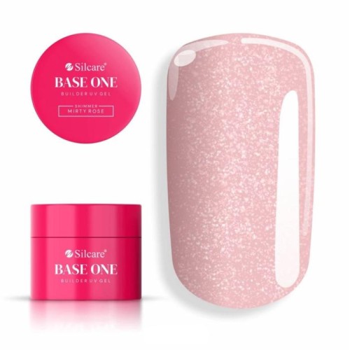 SILCARE Base One Gel Żel budujący do paznokci - Shimmer Misty Rose 50 g