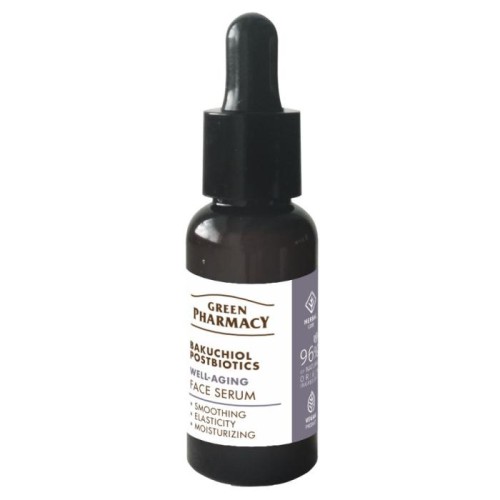 GREEN PHARMACY Bakuchiol + Postbiotyki Przeciwstarzeniowe Serum do twarzy 30 ml
