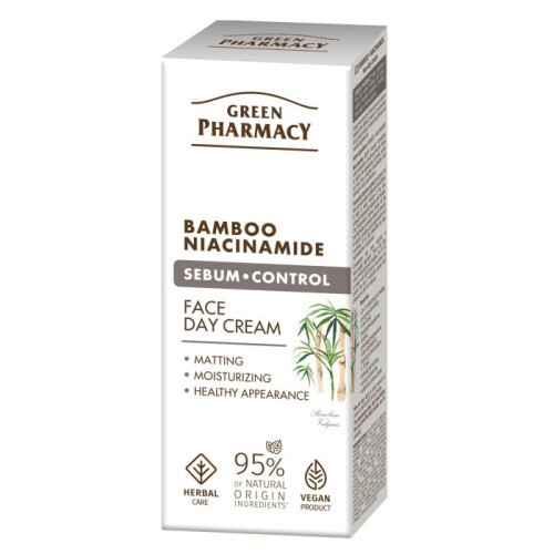 GREEN PHARMACY Bambus + Niacynamid Krem do twarzy na dzień 50 ml