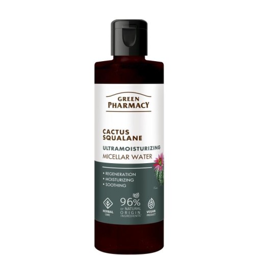 GREEN PHARMACY Kaktus + Skwalan Ultranawilżająca Woda micelarna do twarzy 200 ml