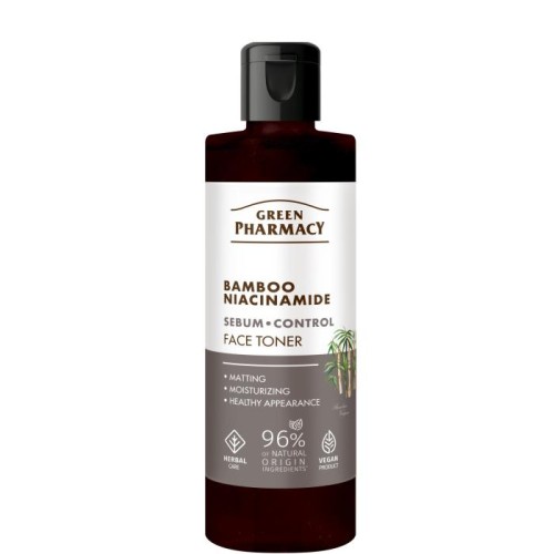GREEN PHARMACY Bambus + Niacynamid Tonik do twarzy 200 ml
