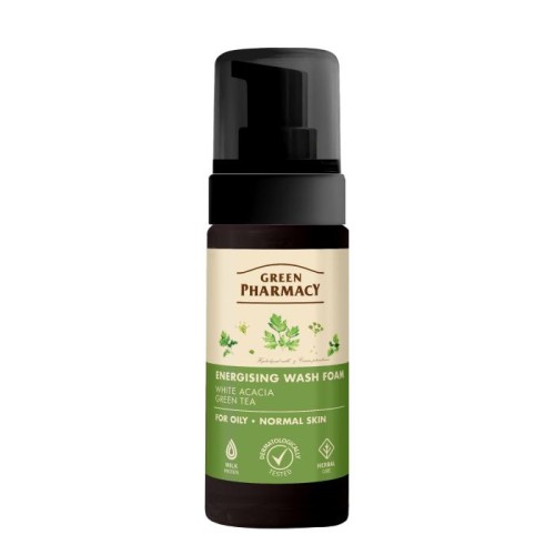 GREEN PHARMACY Pianka energetyczna do mycia skóry tłustej i normalnej 150 ml