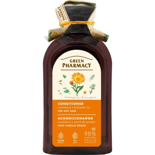 GREEN PHARMACY Odżywka do włosów przetłuszczających się Nagietek i Olej rozmarynowy 300 ml