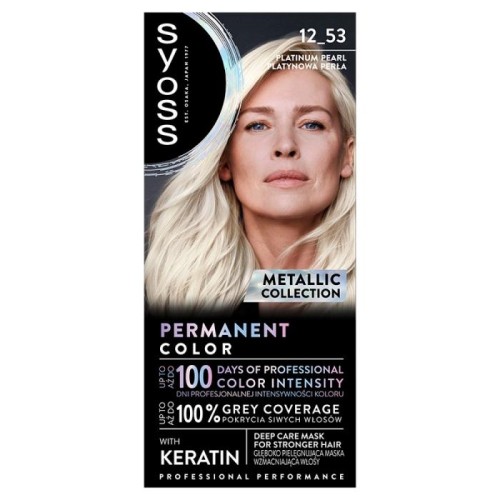 SYOSS Metallic Collection Farba do włosów 12-53 Platinum Pearl