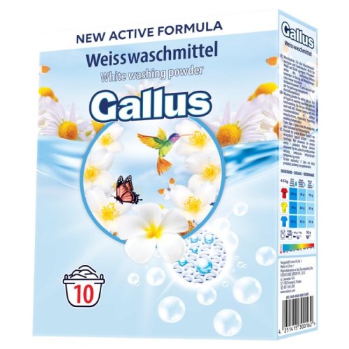 GALLUS PROSZEK d/prania  650g BIAŁY karton