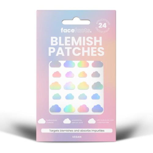 FACE FACTS Blemish Patches Plastry na wypryski - Holograficzne Chmurki 1 op. - 24 szt.