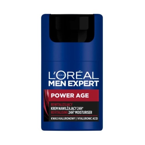 LOREAL Men Expert Power Age Rewitalizujący Krem nawilżający 24H dla mężczyzn 50 ml