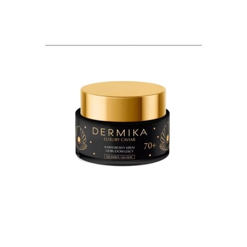 Dermika Luxury Caviar 70+ Kawiorowy Krem odbudowujący na dzień i noc  50ml