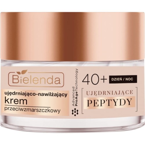 BIELENDA UJĘDRNIAJĄCE PEPTYDY 40+ Nawilżająco-Ujędrniający Krem przeciwzmarszczkowy 50ml