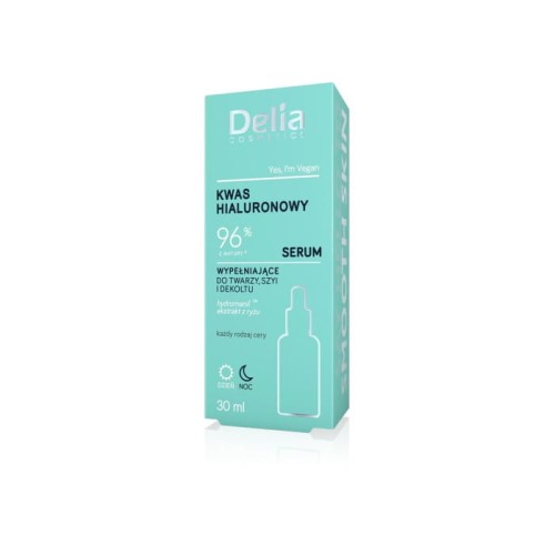 DELIA Serum do twarzy, szyi i dekoltu Kwas hialuronowy 96% 30 ml