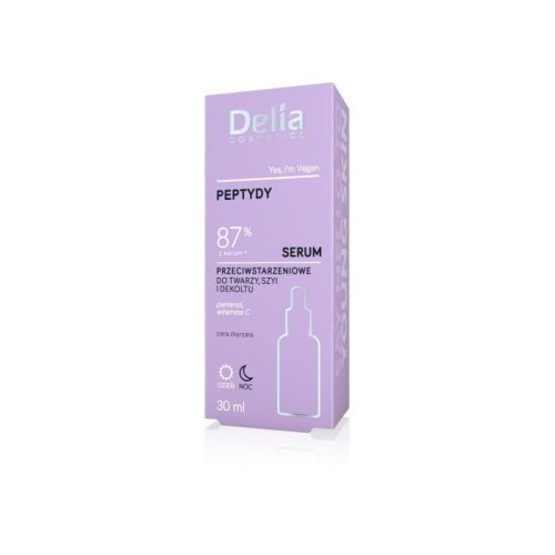 DELIA Serum do twarzy, szyi i dekoltu Peptydy 87% 30 ml