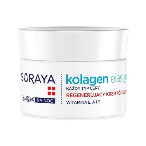 Soraya Kolagen Elastyna Regenerujący Krem półtłusty na dzień i noc 50ml