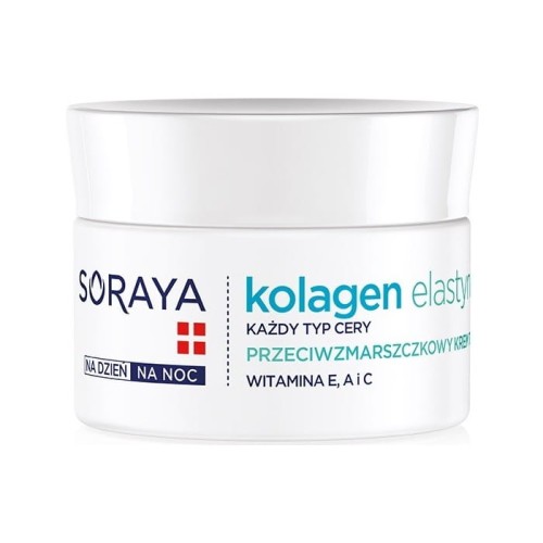 Soraya Kolagen Elastyna Przeciwzmarszczkowy Krem tłusty na dzień i noc 50ml