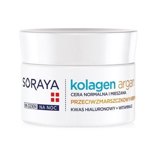 Soraya Kolagen Argan Krem nawilżający przeciwzmarszczkowy na dzień i noc  50ml