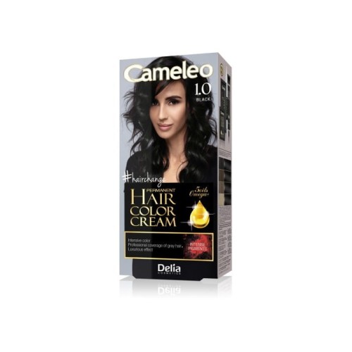 DELIA COSMETICS CAMELEO OMEGA Farba permanentna 1.0 Black