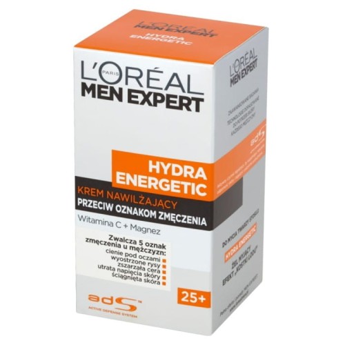 LOREAL Men Expert Hydra Energetic Krem nawilżający przeciw oznakom zmęczenia 25+  50 ml