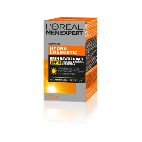 LOREAL Men Expert Hydra Energetic Krem nawilżający przeciw oznakom zmęczenia SPF15 50 ml