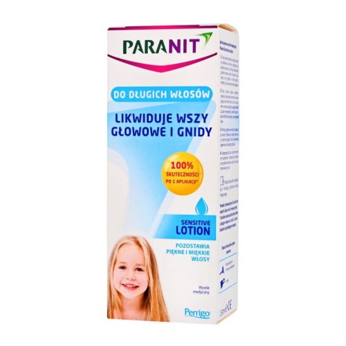 PARANIT Sensitive Lotion eliminujący wszy i gnidy do włosów długich 150 ml