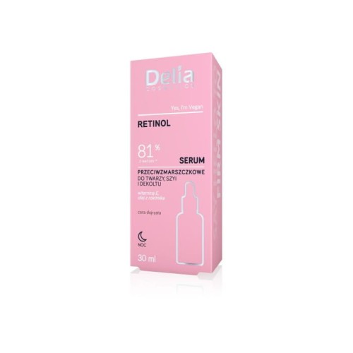 DELIA Serum do twarzy, szyi i dekoltu Retinol 81% 30 ml