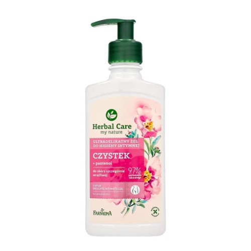 HERBAL CARE Ultradelikatny żel do higieny intymnej Czystek i pantenol 330 ml