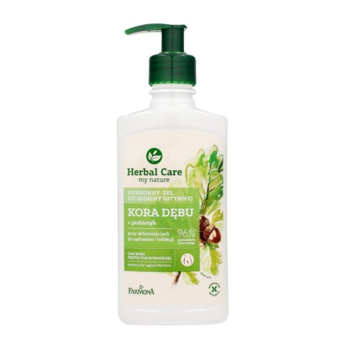HERBAL CARE Ochronny żel do higieny intymnej Kora dębu i prebiotyk 330 ml